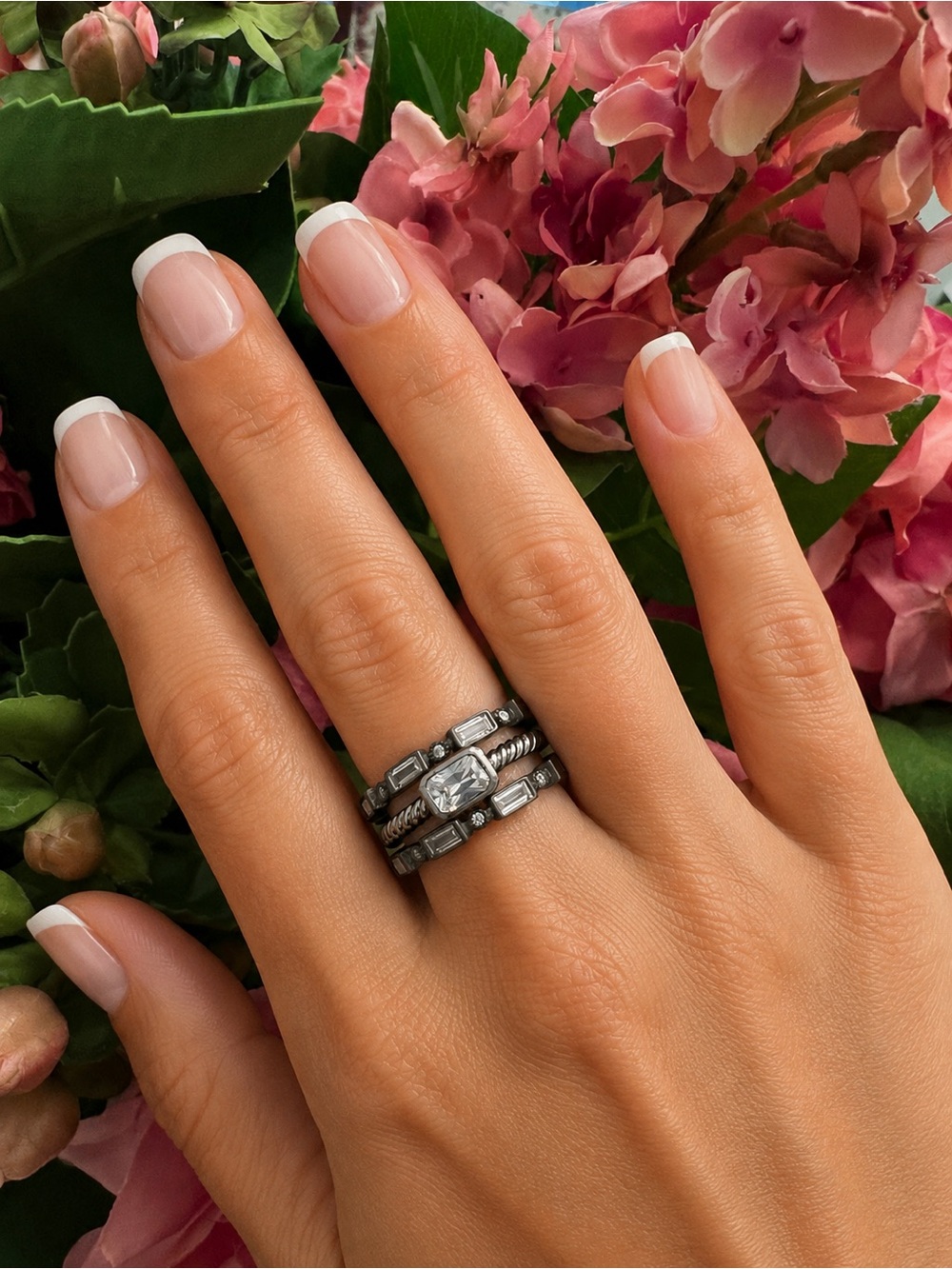 Freida Rothman TRIPLE MARQUISE RING in Silver Rhodium - Picture 7 of 16